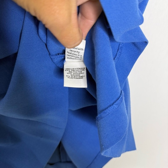 Diane Von Furstenberg Fleur Split Neck Ponte A-Line Shift Dress Size 8 - Picture 3 of 6